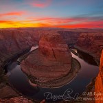 Red Sunset at Horseshoe Bend