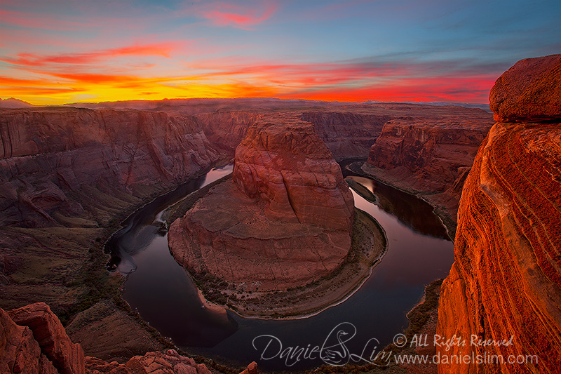 Red Sunset at Horseshoe Bend